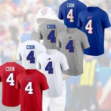 SALE 30%! James Cook 4 Buffalo Bills 2025 Name & Number Gift For Fans