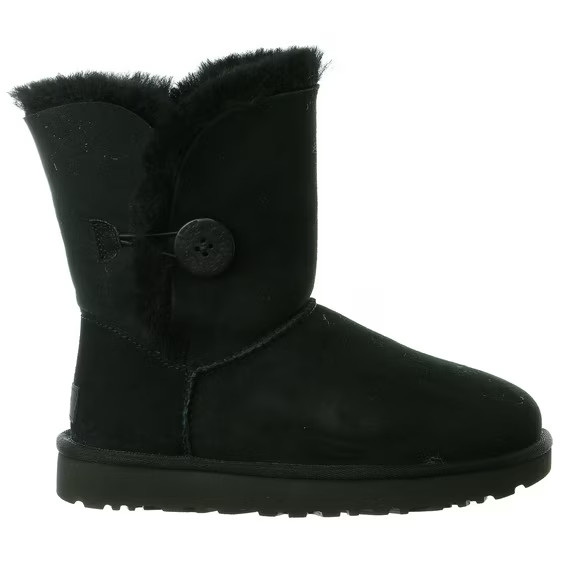 UGG Mujer Bailey Button II - 1016226 - Nuevo En Caja - Negro - 100% Auténtico
