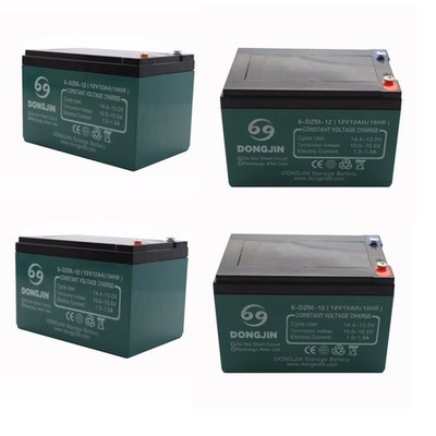 Four 12V 12Ah 6-DZM-12 6-DMF-12 Battery 6-DZF-12 For Scooter Go Kart Buggy Mower