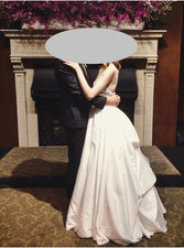 Wtoo Strapless Wedding Dress - size 2 XLong