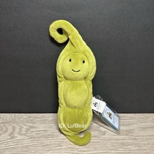 AUTHENTIC❗️Jellycat vivacious vegetable pea peapod- NWT Retired- SHIPS SAME DAY!