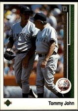 Tommy John 1989 Upper Deck New York Yankees #230