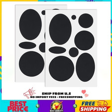 16pcs Puffer Down Jacket Repair Patch Kit, Black Nylon Fabric Repair Patch Self