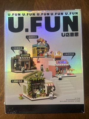 Japanese Coffee Shop Cafe Brick Building Toy Set Modular Building Blocks Set