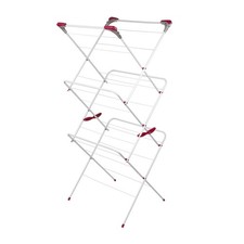 Kleeneze 3-Tier Clothes Airer Elegant Folding Strong Drying Rack 15M Dryer Space