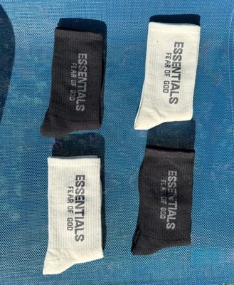 Fear of God Essentials Socks 4 Pairs Pack | eBay