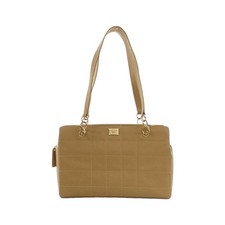 Chanel Caviar Skin Vintage Shoulder Bag Women Beige One Size