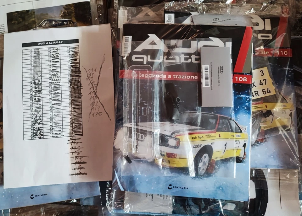 AUDI QUATTRO A2 1984 1:8 CENTAURIA FULL KIT 110 USCITE (NO POCHER - DEAGOSTINI) - Immagine 2 di 3