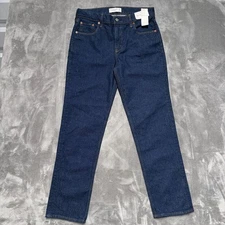 Abercrombie & Fitch Jeans Womens 29  The '90s Straight Mid Rise Dark Wash NEW