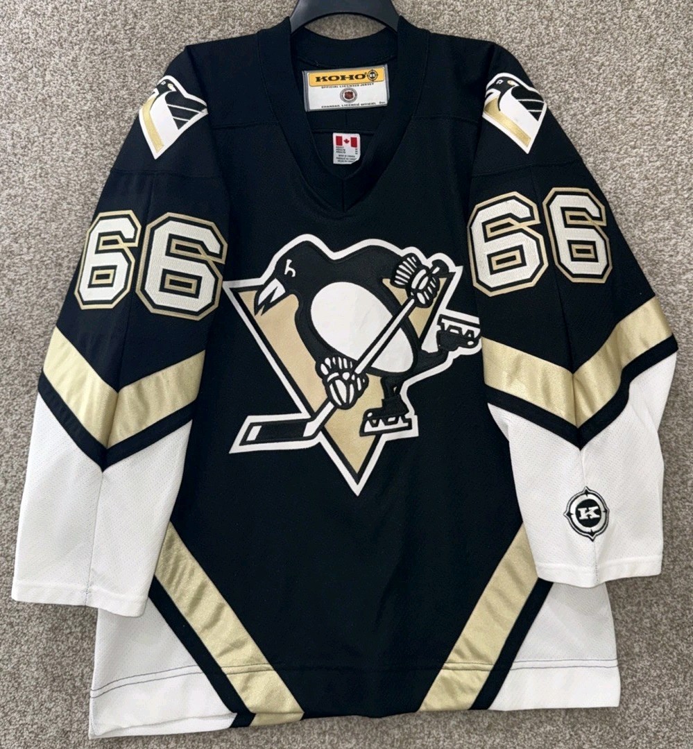 Vintage Koho NHL Mens Sz Medium Pittsburgh Penguins Mario Lemieux Hockey Jersey