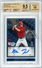 Mike Trout 2009 Bowman Draft Chrome 1st Rookie Autograph Card BDPP89 BGS 9.5 022