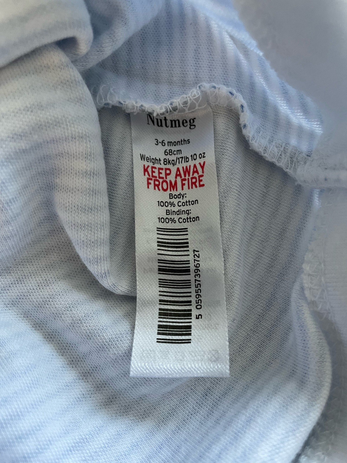 George Nutmeg Primark Striped Blue 3 X Vest Bundle Age 3-6 Months image 5