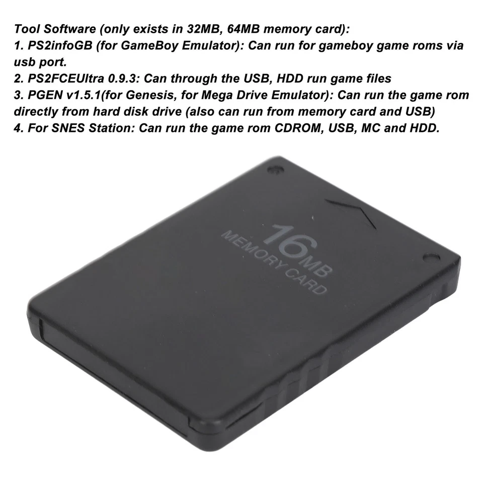 (16MB)Console Memory Card Compact Game Starter Card Plug And Play Built-in - Image 2 of 4