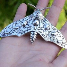 ?Moth Hair Clip Vintage Gothic Hair Pin Halloween Party Hair Accessory?