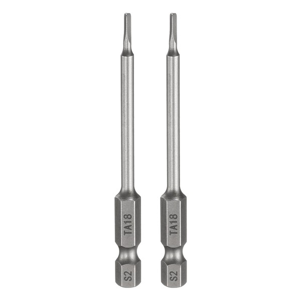 "2 StüCk Magnetische Dreiecks-Schraubendreherbits FüR TA18, 1/4\" Sechskant, 75Mm"-image