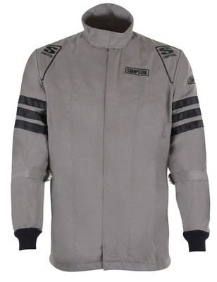 Simpson Racing C405514 Classic SFI 5 Jacket - w/ Arm Restraints - Alloy - XXL