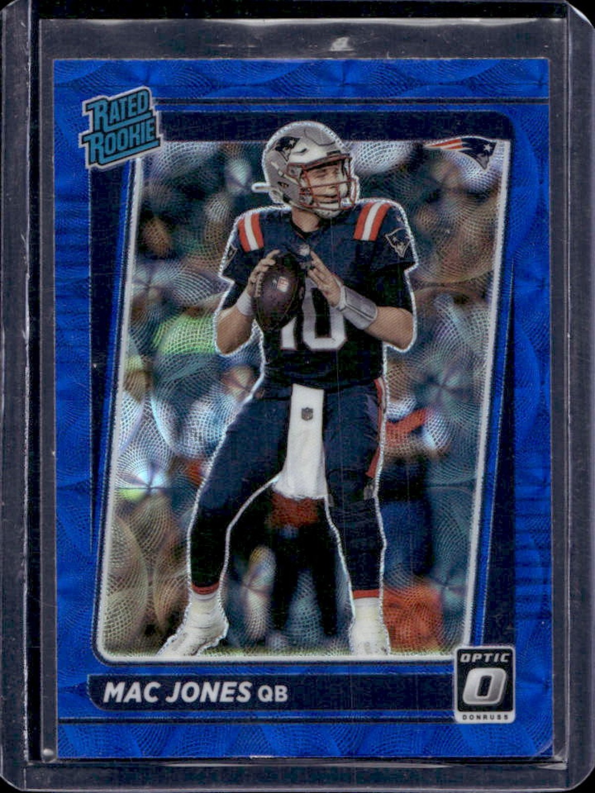 2021 Donruss Optic Mac Jones Blue Scope Rated Rookie #206 Patriots