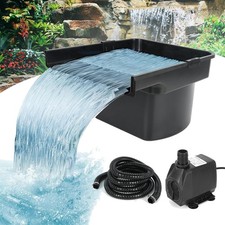 Pond Waterfall Filter Kit with Water Pump, 43cm Complete Garden Pond Filtration