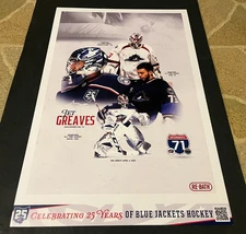 Columbus Blue Jackets & Cleveland Monsters Interskate 71 Poster Jet Greaves #73