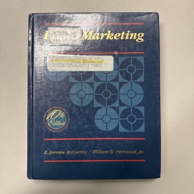 Vintage Basic Marketing E. Jerome McCarthy 10th Edition Perreault HC 1990 -B1