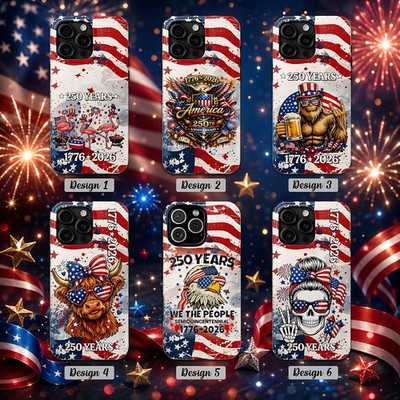 We the People 250 Years Phone Case, Patriotic Eagle 1776 2026 America Phone case