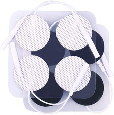 TENS Unit Electrode Pads 40PCS Round Pads 2.0mm Pigtail Connector