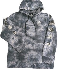 Lurking Class by Sketchy Tank Hoodie Men's Sz Sm Gray Cloud Wash Skull Skate