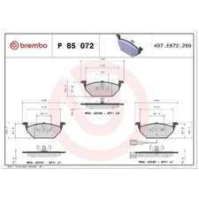 Satz Bremsbeläge Bremsklötze vorne für Seat Toledo 2 1M2 3 5P2 | 24298778