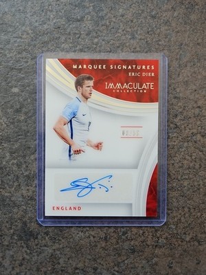 Eric Dier Auto 08/50 Panini Immaculate Collection 2017 England 