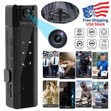 2K Audio Video DVR IR Night Cam Wi-Fi 1080P HD Camcorder Mini Police Body Camera