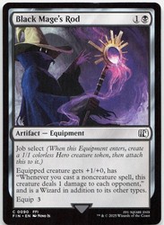 Black Mage's Rod 90 Common FINAL FANTASY Magic: The Gathering