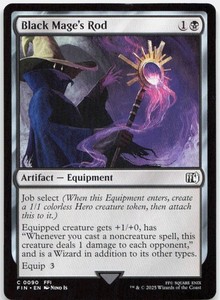 Black Mage's Rod 90 Common FINAL FANTASY Magic: The Gathering