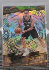 2017-18 Panini Revolution #122 Derrick White Spurs Rookie RC Fractal