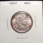 1899-P  BARBER QUARTER - Choice Uncirculated