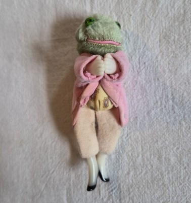 Vintage Mr. Jeremy Fisher Frog Pencil Hugger Grabber by Eden, Beatrix Potter 4''