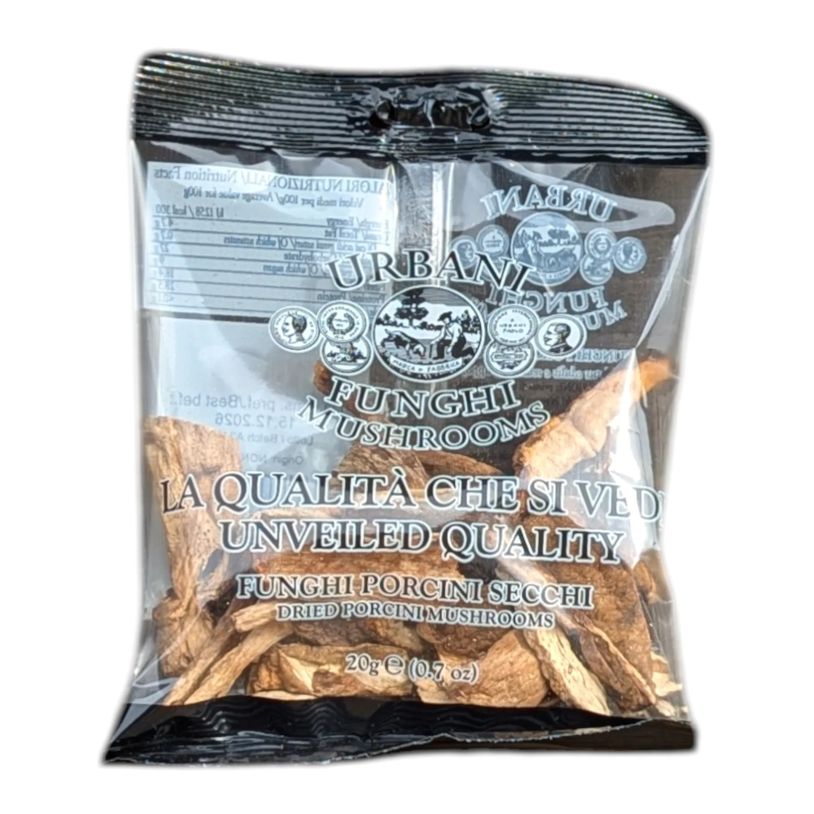 Urbani Funghi Porcini Secchi - Dried Porcini Mushrooms 20g