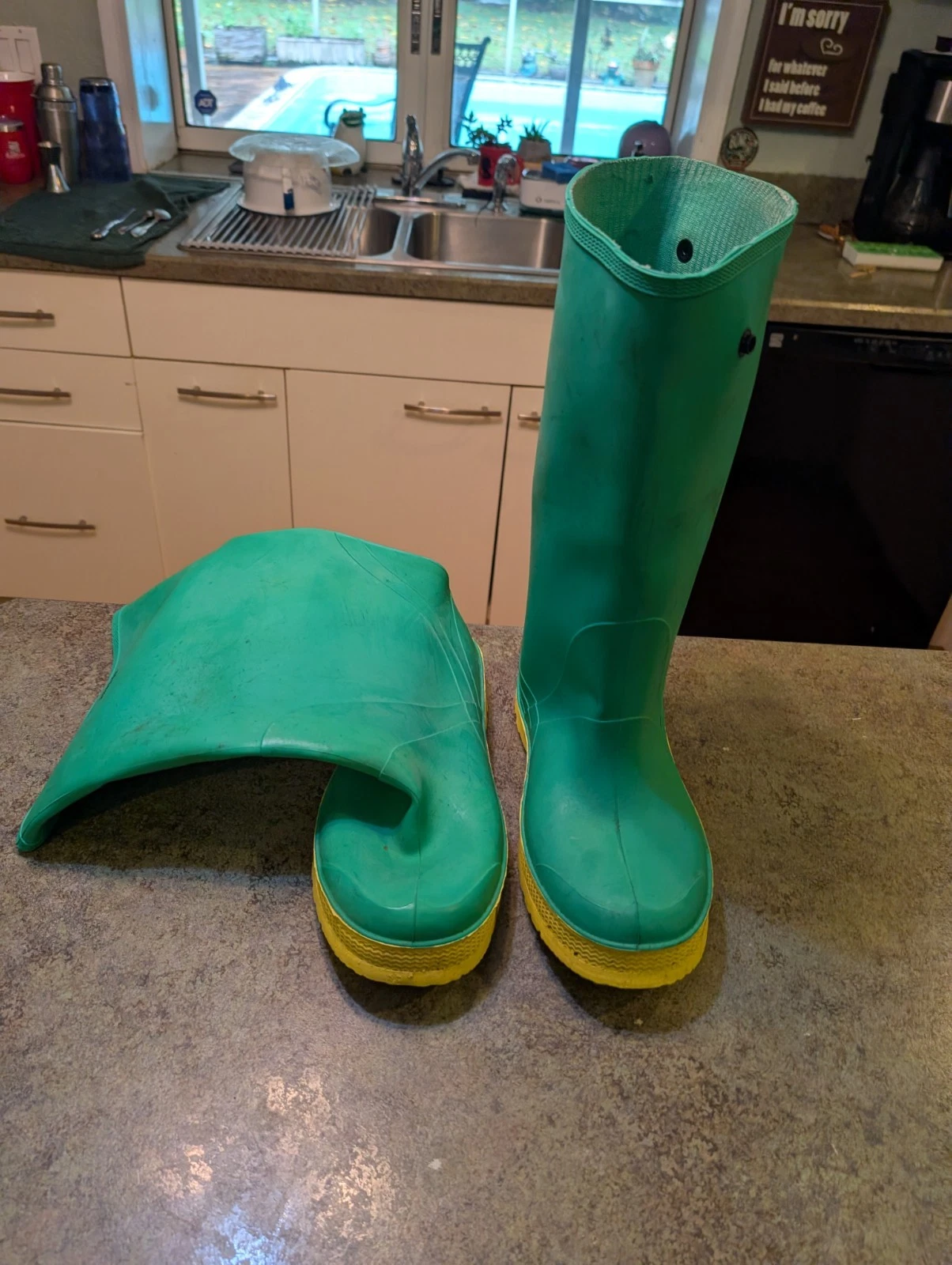 Vintage BATA Hazmax Z41 P799 Rubber Chemical Resistant Boots USA Size 11 ?
