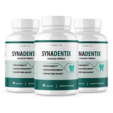 (3 Pack) Synadentix Probiotic Teeth Support Oral Balance Pills (180 Capsules)