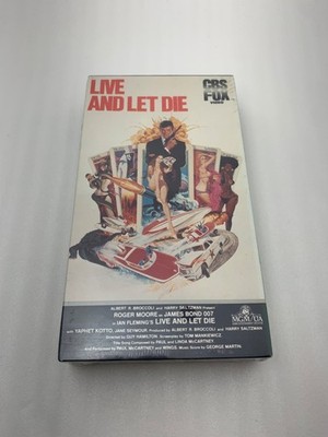 Live and Let Die VHS SEALED 1973 CBS FOX James Bond Roger Moore 007 Very Good