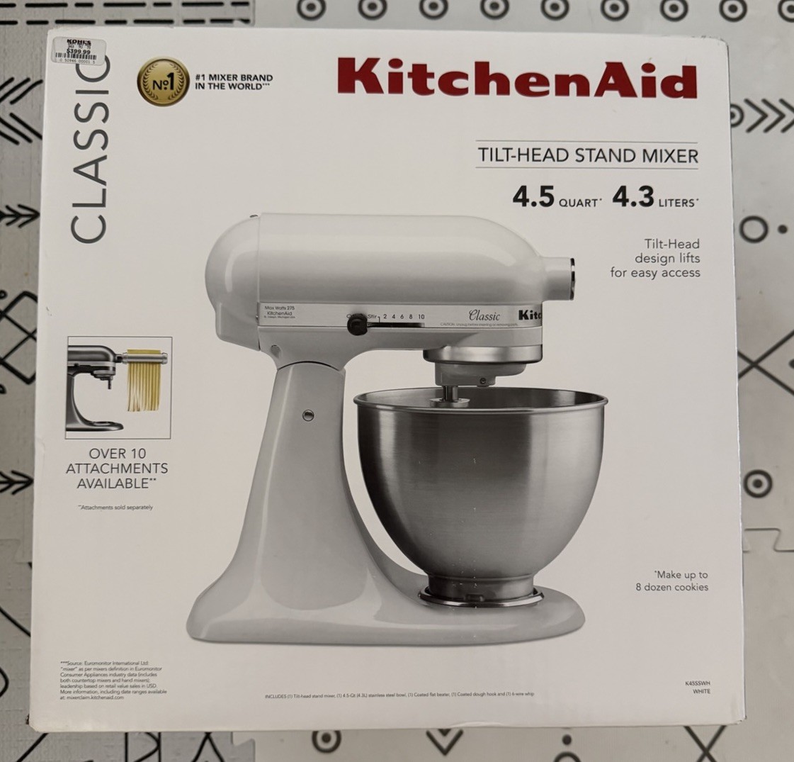 KitchenAid Classic 4.5qt Tilt-Head Stand Mixer BRAND NEW FACTORY SEALED