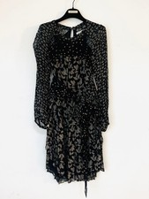Excellent condition ISABEL MARANT TOILE chiffon dress black size 9