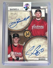 Craig Biggio Jeff Bagwell 2025 Topps Museum #DA-BB Dual On-Card Auto /25