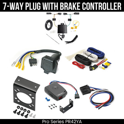 Pro Series 7-Way Trailer Wiring Harness + Brake Control For 22-25 Ford Maverick