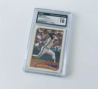 1989 Topps MLB Baseball Nolan Ryan #530 Astros Trading Card Graded CGC 10 PSA - Bild 1 von 2