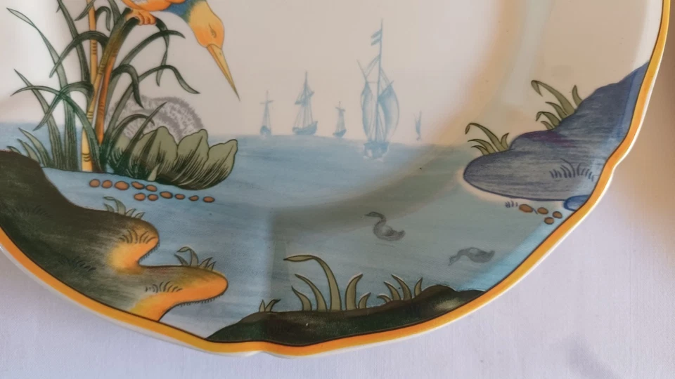 4 Assiettes faïence GIEN - Modèle Magellan - Photo 4/4