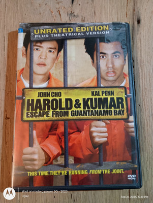 Harold & Kumar Escape from Guantanamo Bay (DVD, 2008, Unrated) Classic Comedy
