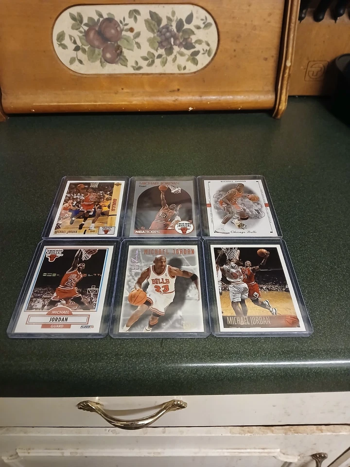 Lote de tarjetas de baloncesto Michael Jordan (lote de 6 tarjetas) Chicago Bulls Foto 3 de 4