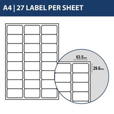 A4 Address Sheets White Sticky Shipping Labels A4 Stickers Printer Self Adhesive