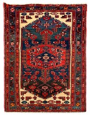 Amazing Hand Knotted Vintage Tribal Hamidoun Wool Area Rug 6.5 x 3.3 Ft