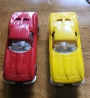 Vintage 1963 Tonka Split Window Corvettes Carrier Red And Yellow
